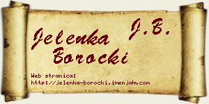 Jelenka Borocki vizit kartica